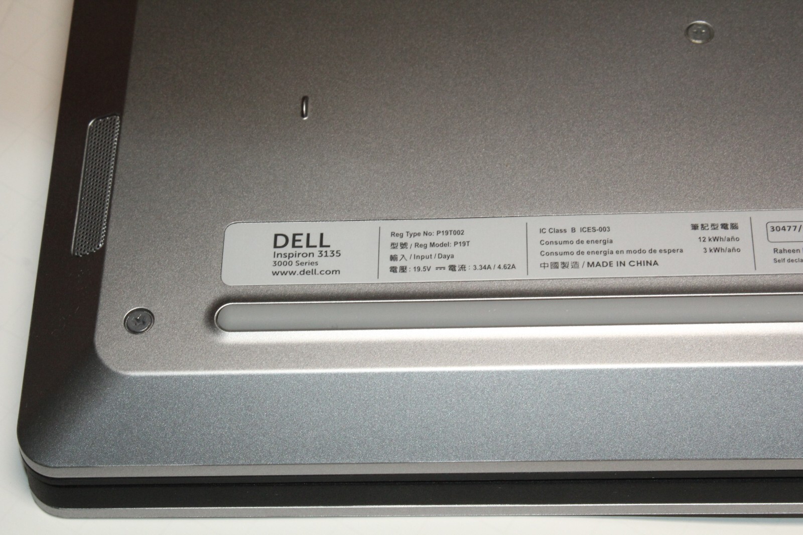 Dell Inspiron 11 – model 3135 touchscreen – AMD A6-1450 Radeon R5 – windows 10