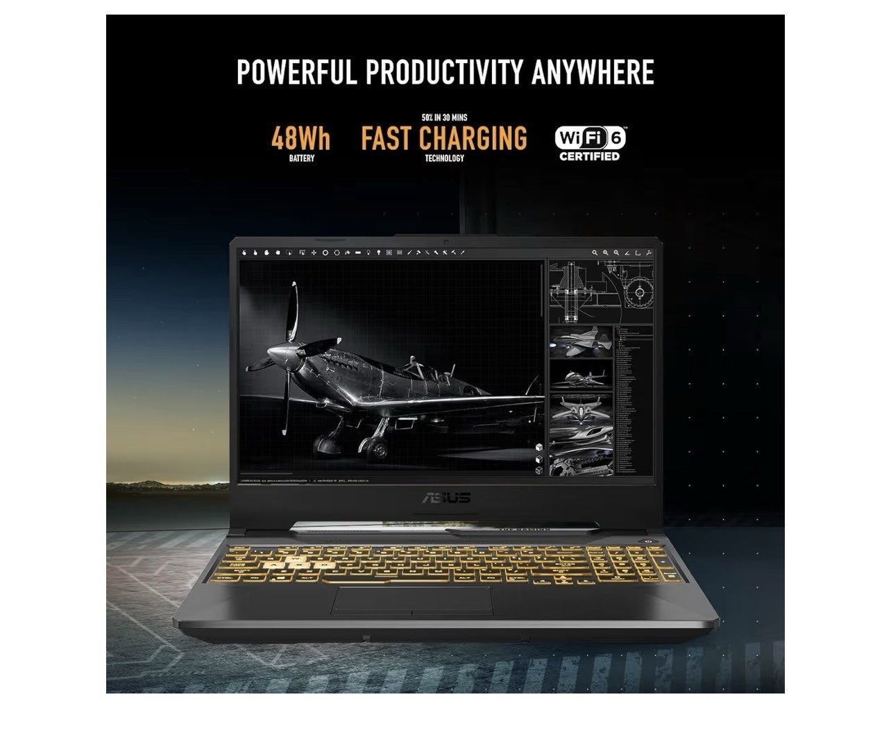 ASUS TUF Gaming Laptop Intel Core i5-11400H RTX 2050 8GB RAM 512GB SSD Win 11