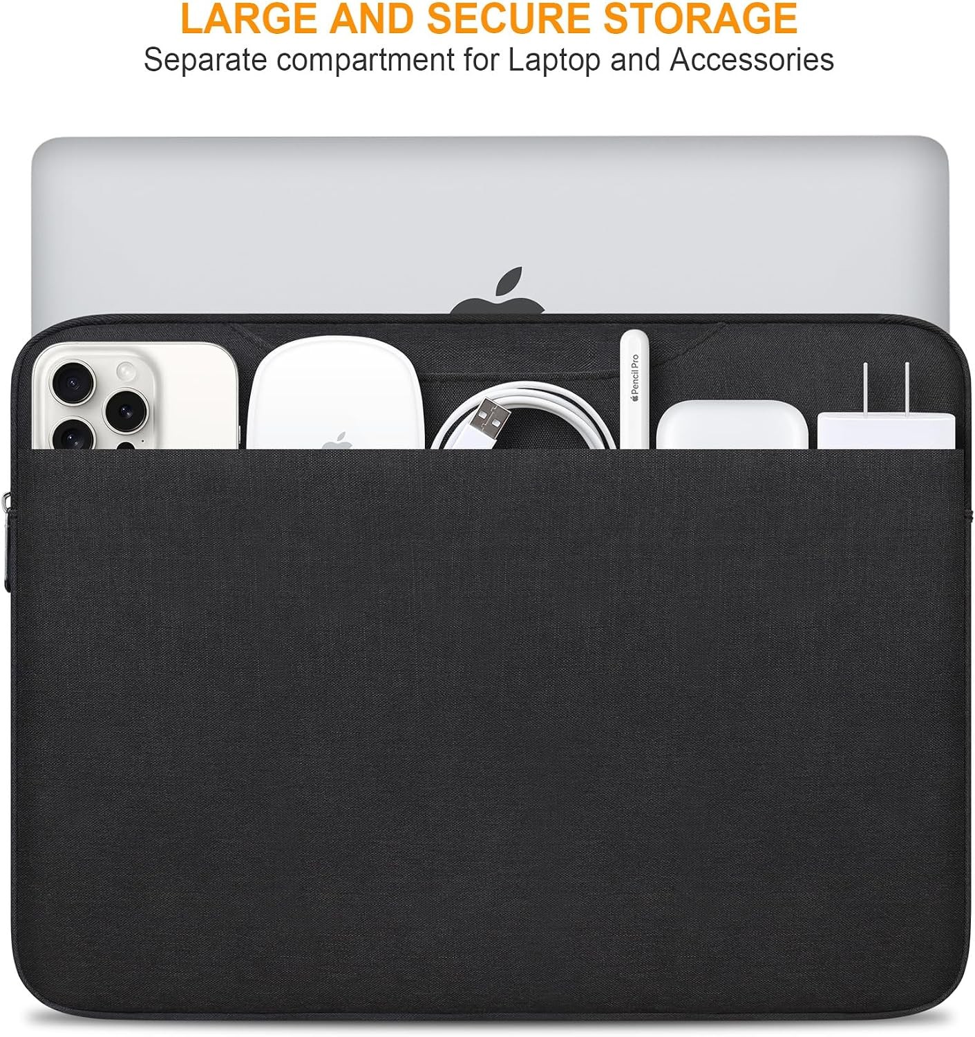 Laptop Sleeve Case for 15 inch MacBook Air M5/A3448 2026, MacBook Pro A1990 A170