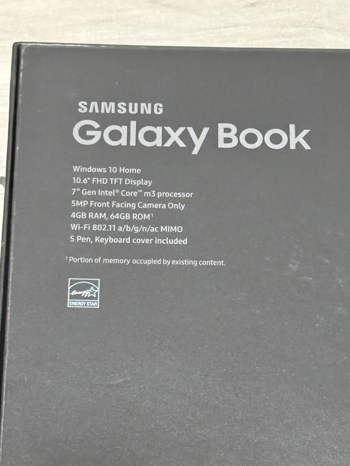 Samsung Galaxy Book 10.6″ SM-W620 New Sealed 7th Gen Intel Core m3 Win 10