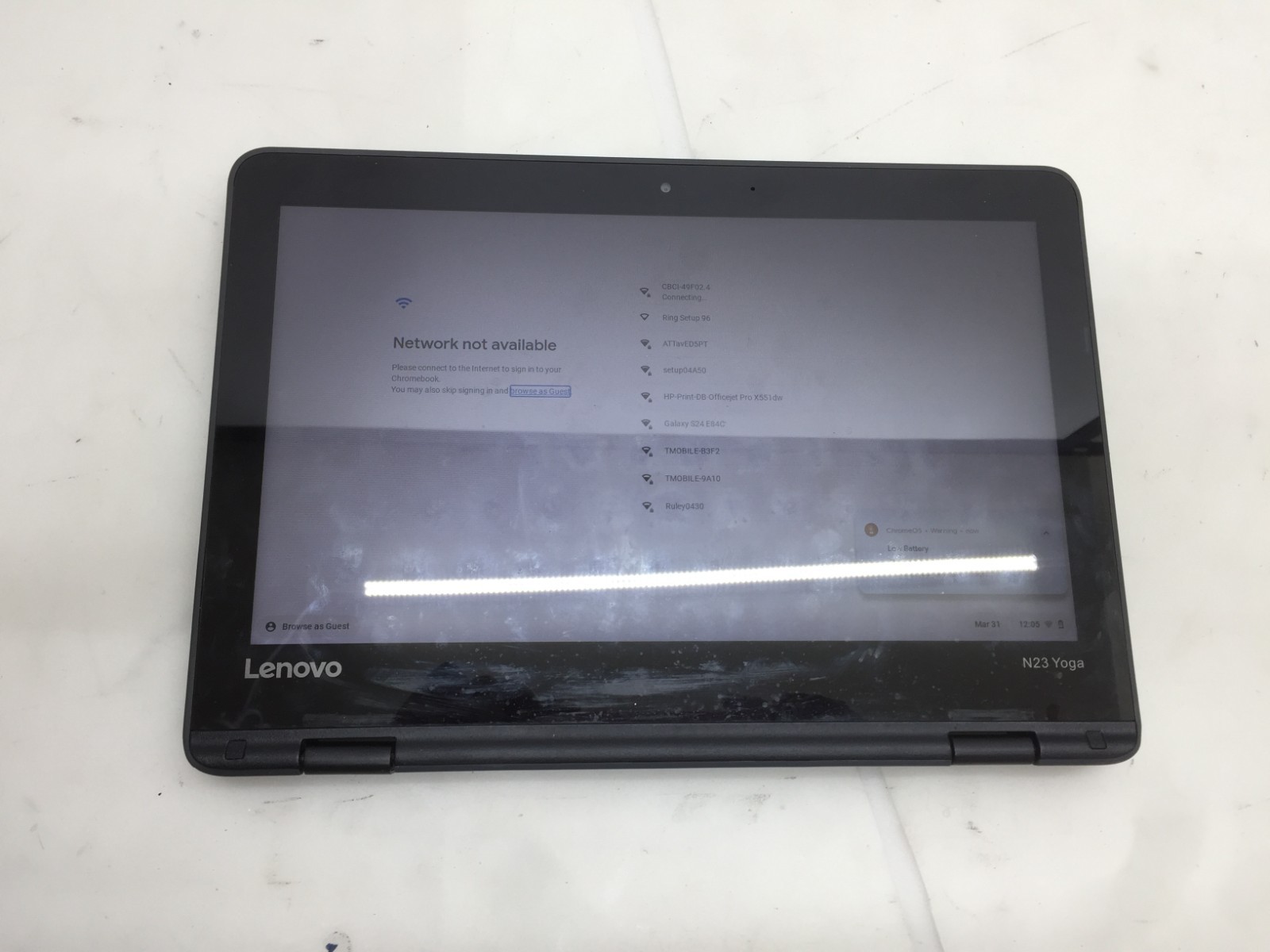 Lenovo N23 Yoga Touchscreen Chromebook 11.6″ 4GB 32gb SSD **See Description**