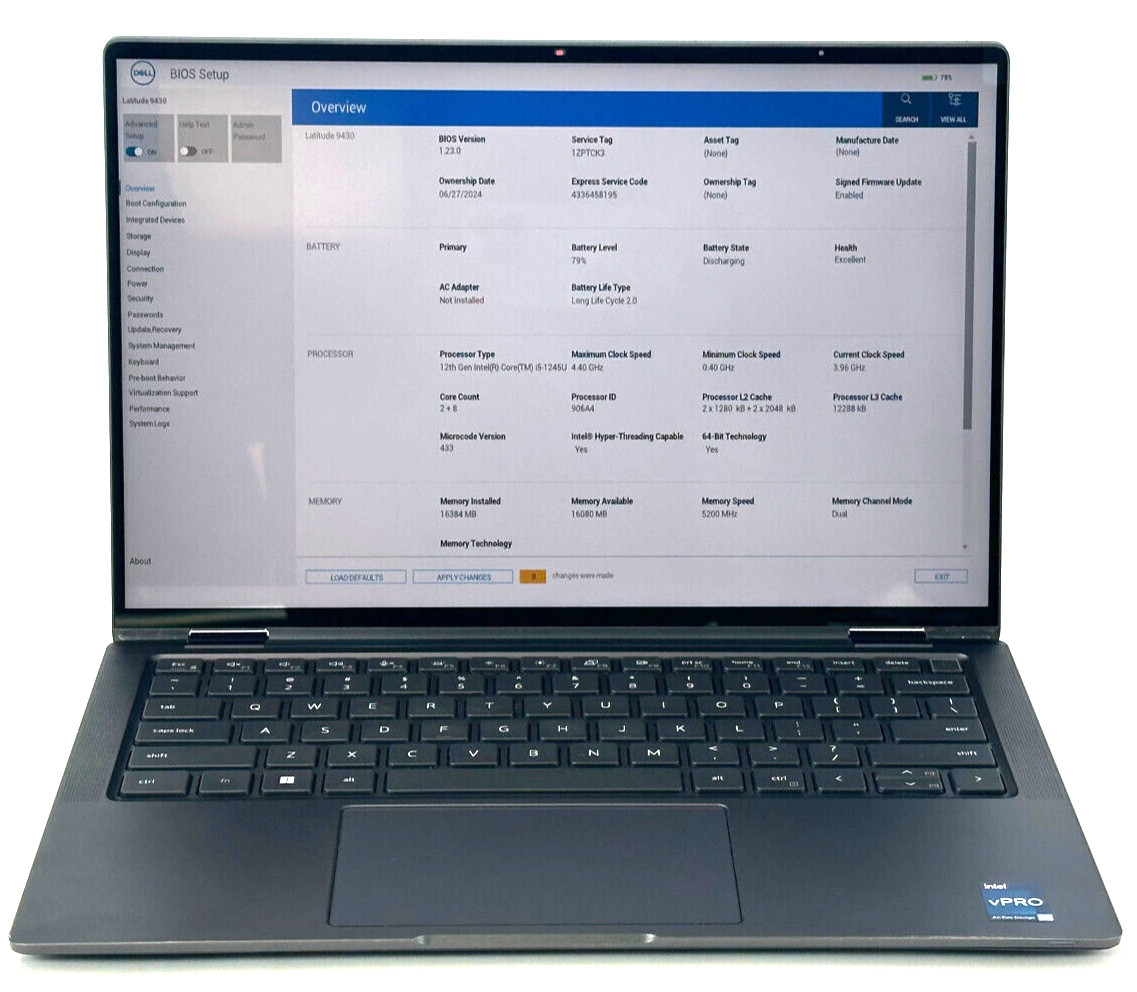 Dell Latitude 9430 2 in 1 Laptop Touch Intel i5-12th Gen 16GB 512 NVMe Win 11
