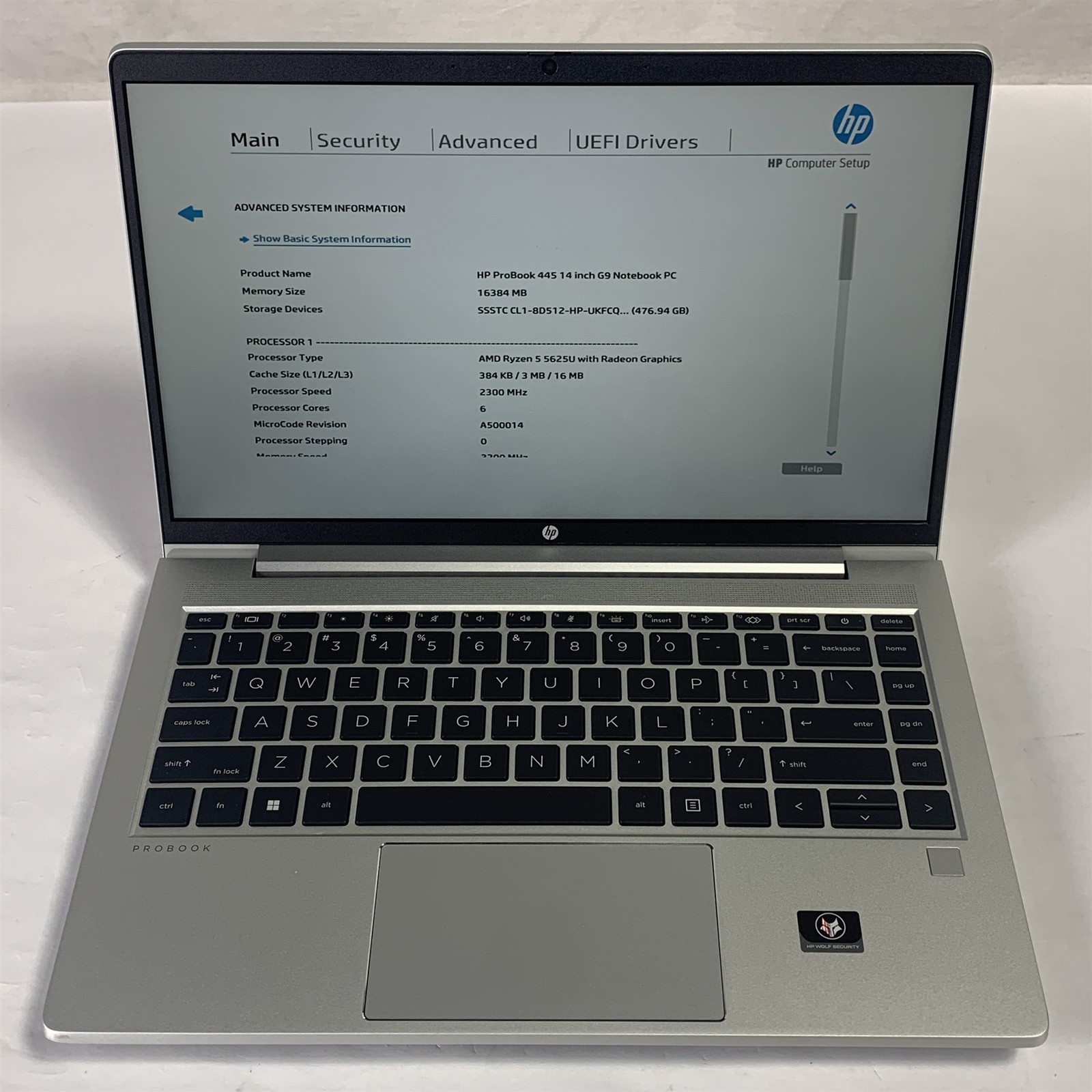 HP ProBook 445 G9 14″ Laptop Ryzen 5 5625U 2.3GHz 16GB 512GB NVMe SSD – Win11