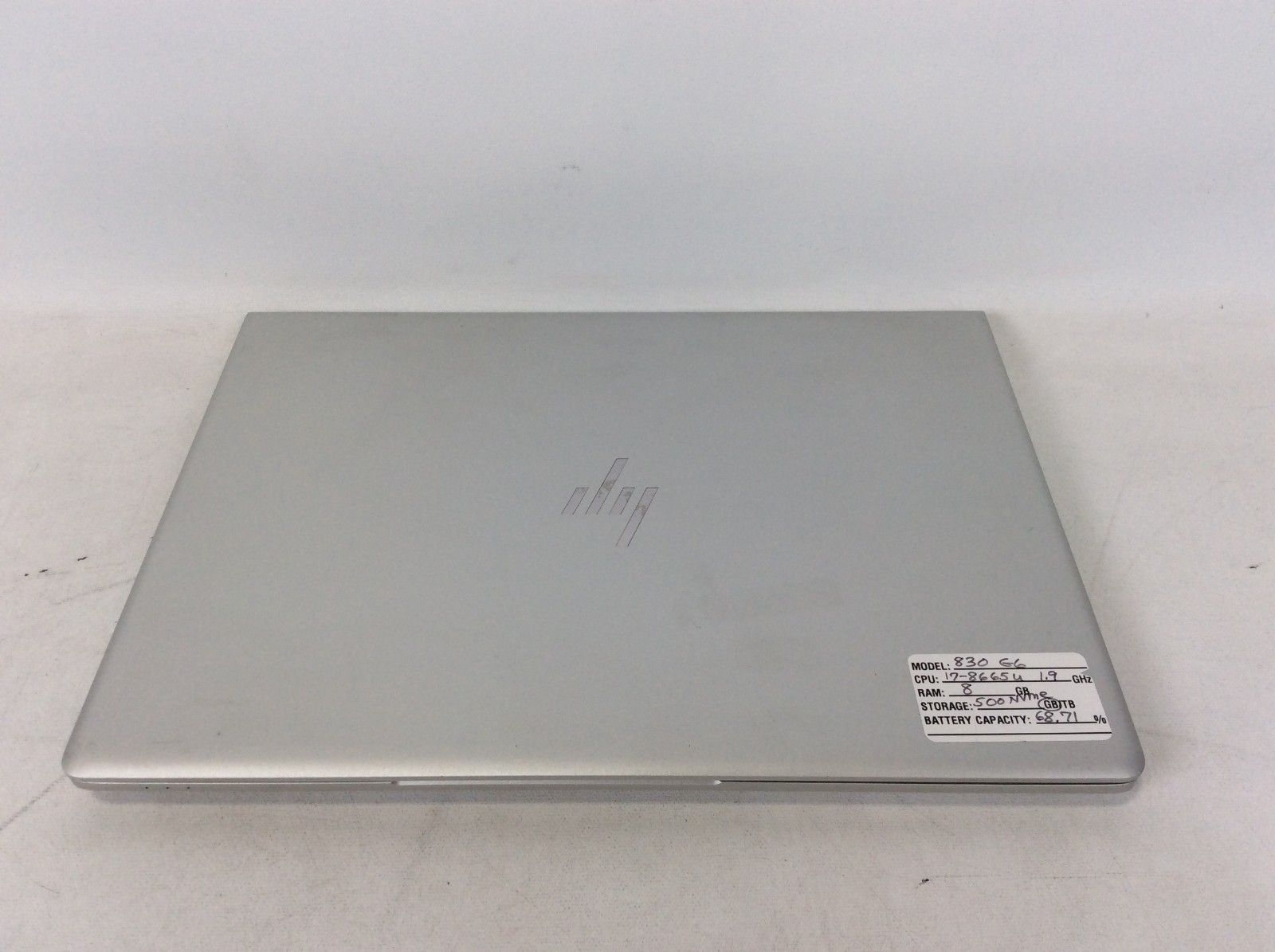 HP EliteBook 830 G6 13.3″ i7-8665U 1.9GHz 8GB RAM 500GB SSD Includes AC