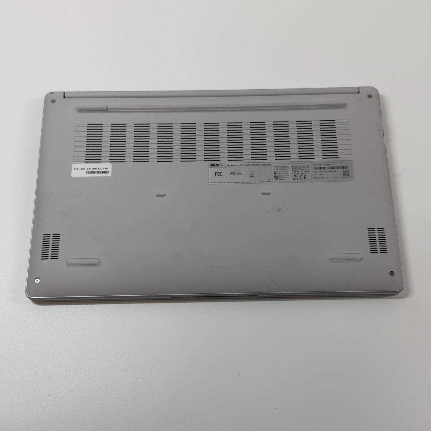 Asus Chromebook CX15 CX1505CKA 15.6″ Celeron N4500 1.1GHz 4GB RAM 128GB SSD