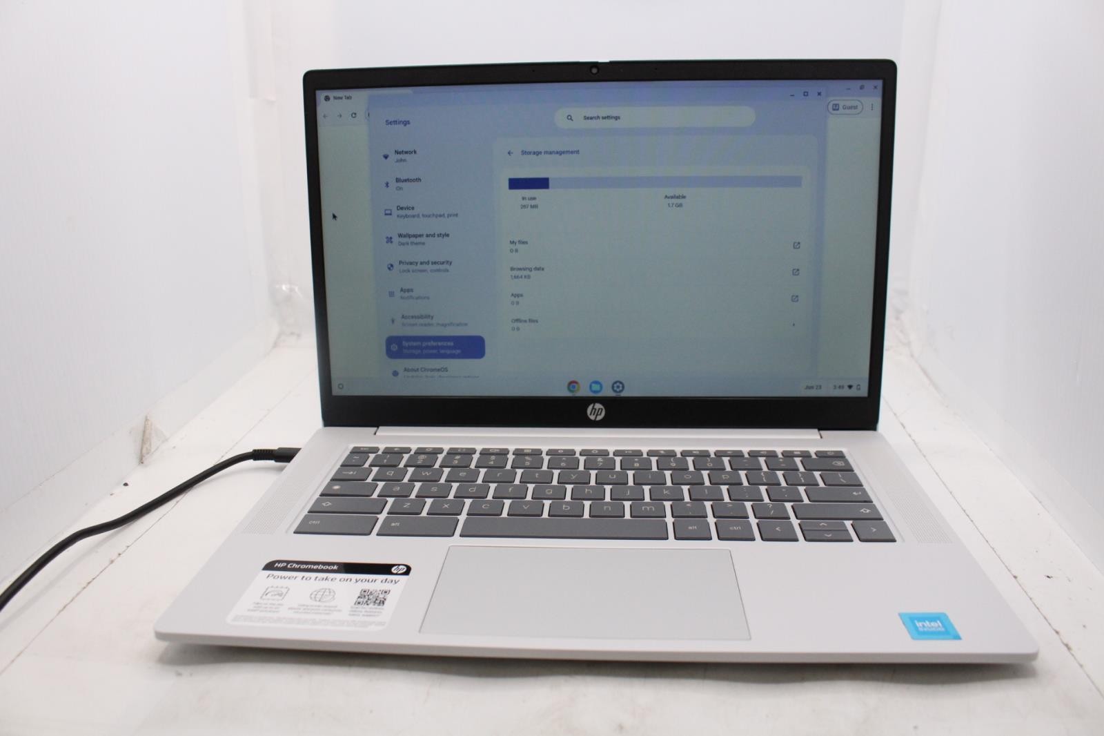 HP Chromebook 14a-nf0131wm 14in N200 4GB 128GB ChromeOS Laptop