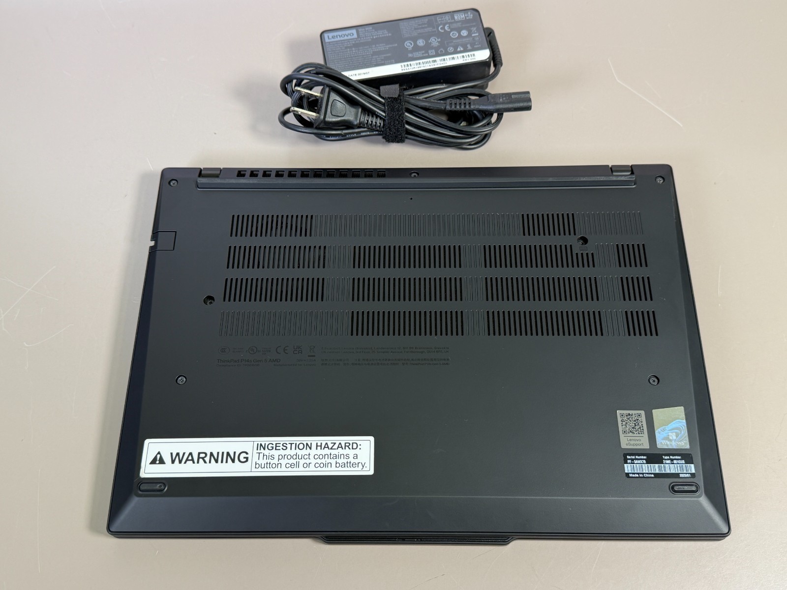 2025 LENOVO THINKPAD P14s GEN 5 AMD RYZEN 5 PRO 8640HS 16GB 512GB SSD 14″ LAPTOP