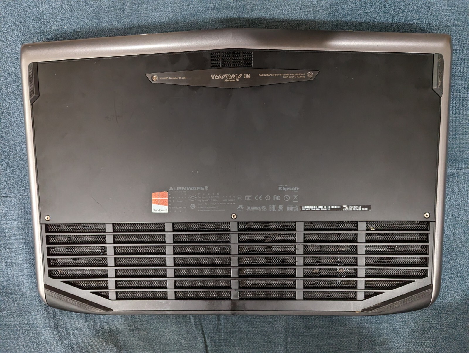 Alienware 18 Gaming Laptop 18in. Dual Nvidia GeForce GTX 860M