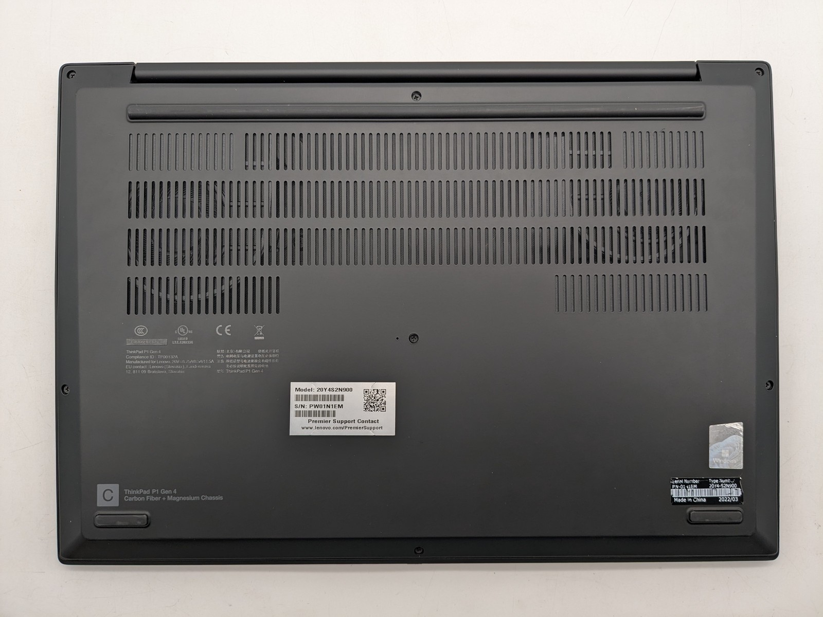 Lenovo ThinkPad P1 Gen 4 16″ WQXGA i9-11950H 32GB 512GB SSD RTX A5000 Win11 Pro
