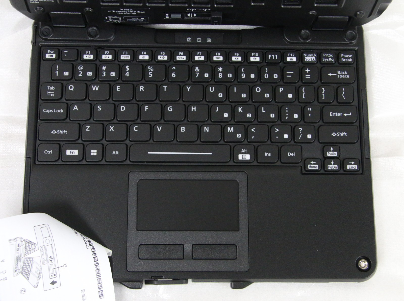 NOB Panasonic Toughbook FZ-G2 Intel i7-1270P 1TB 32GB w/ Keyboard + Card Reader