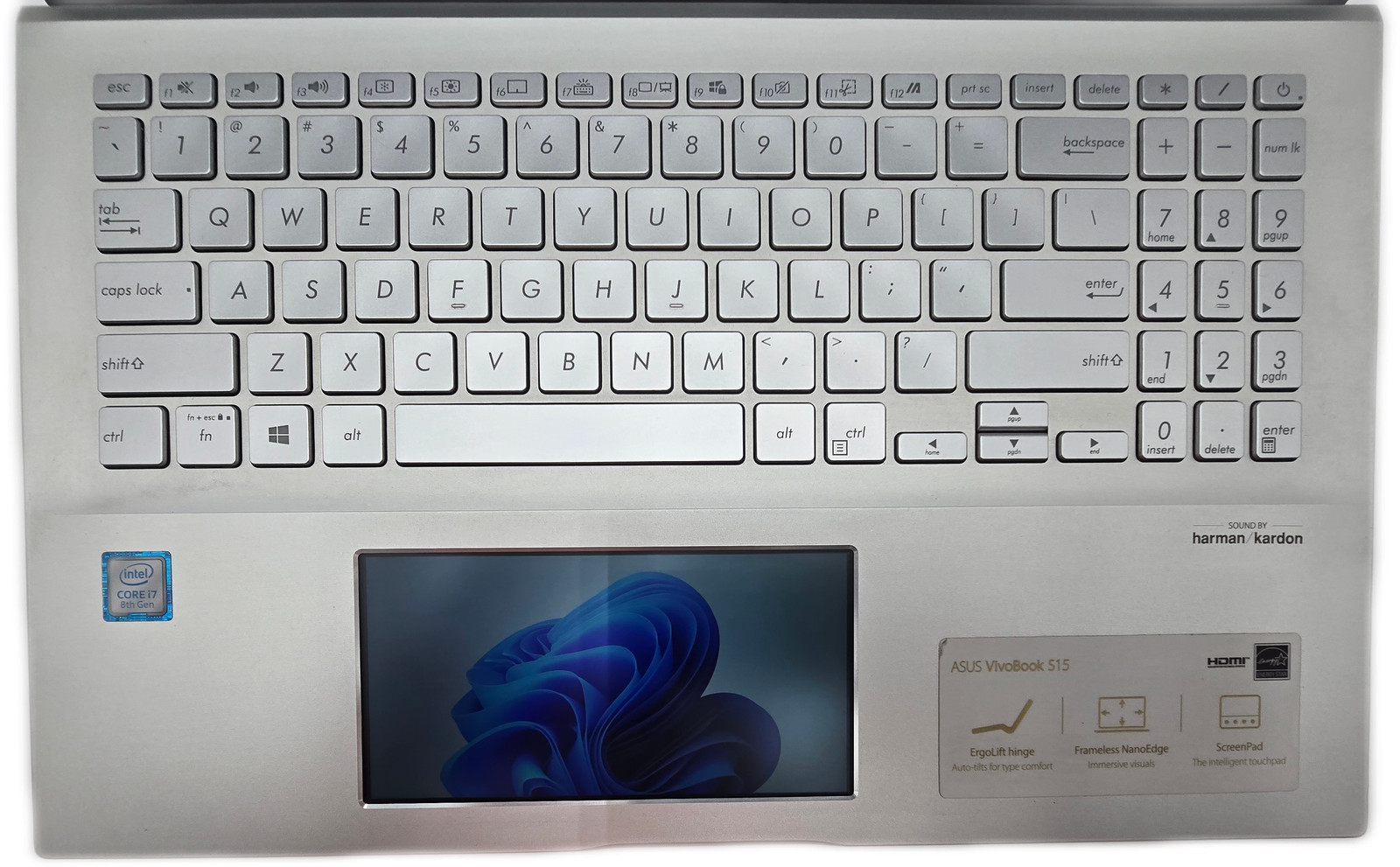Asus VivoBook X532FA i7 8th Gen 512GB SSD 8GB RAM Windows 11 Home