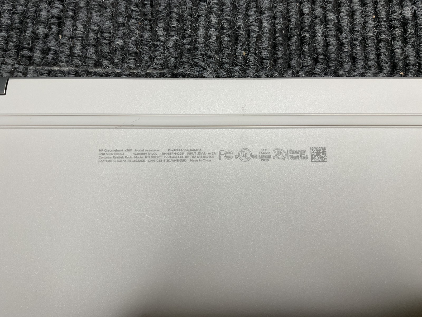 HP Chromebook X360 14” Pentium Touch 4GB/128GB Chromebook 14b-ca0061wm