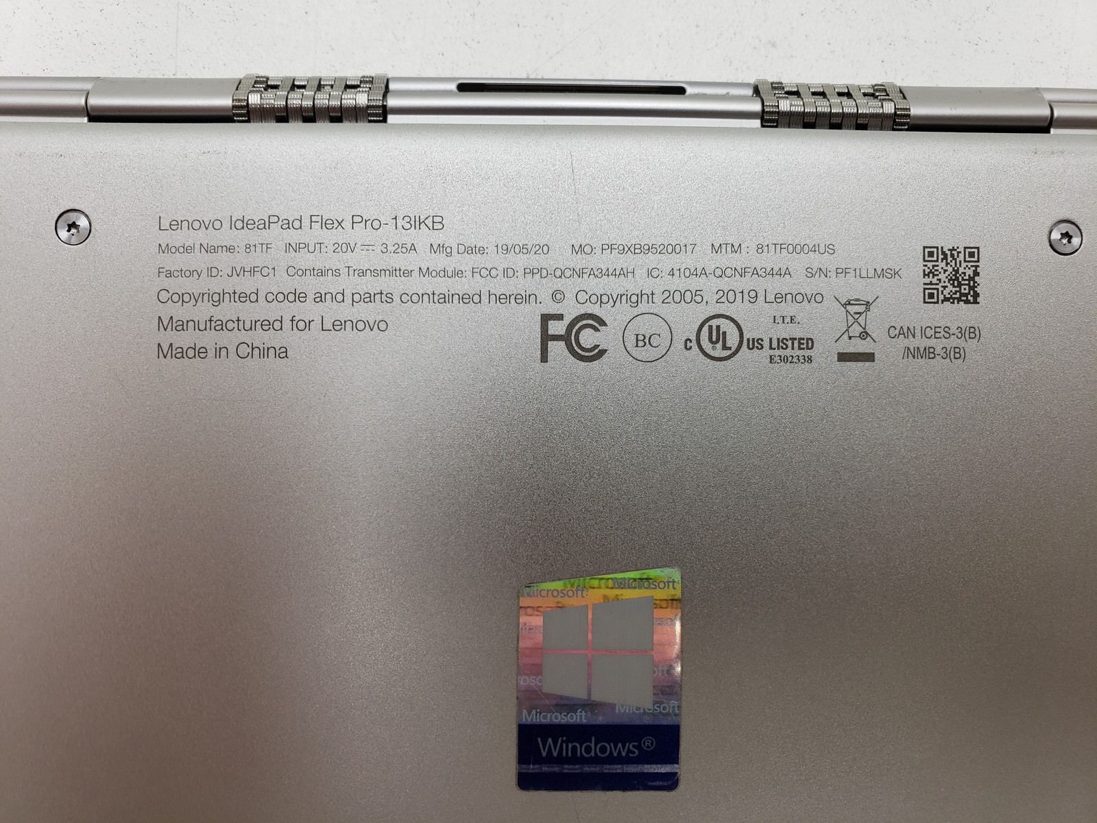 Lenovo IdeaPad Flex Pro-13IKB i7-8550U 16GB RAM 512GB SSD Touchscreen Win 11 Pro