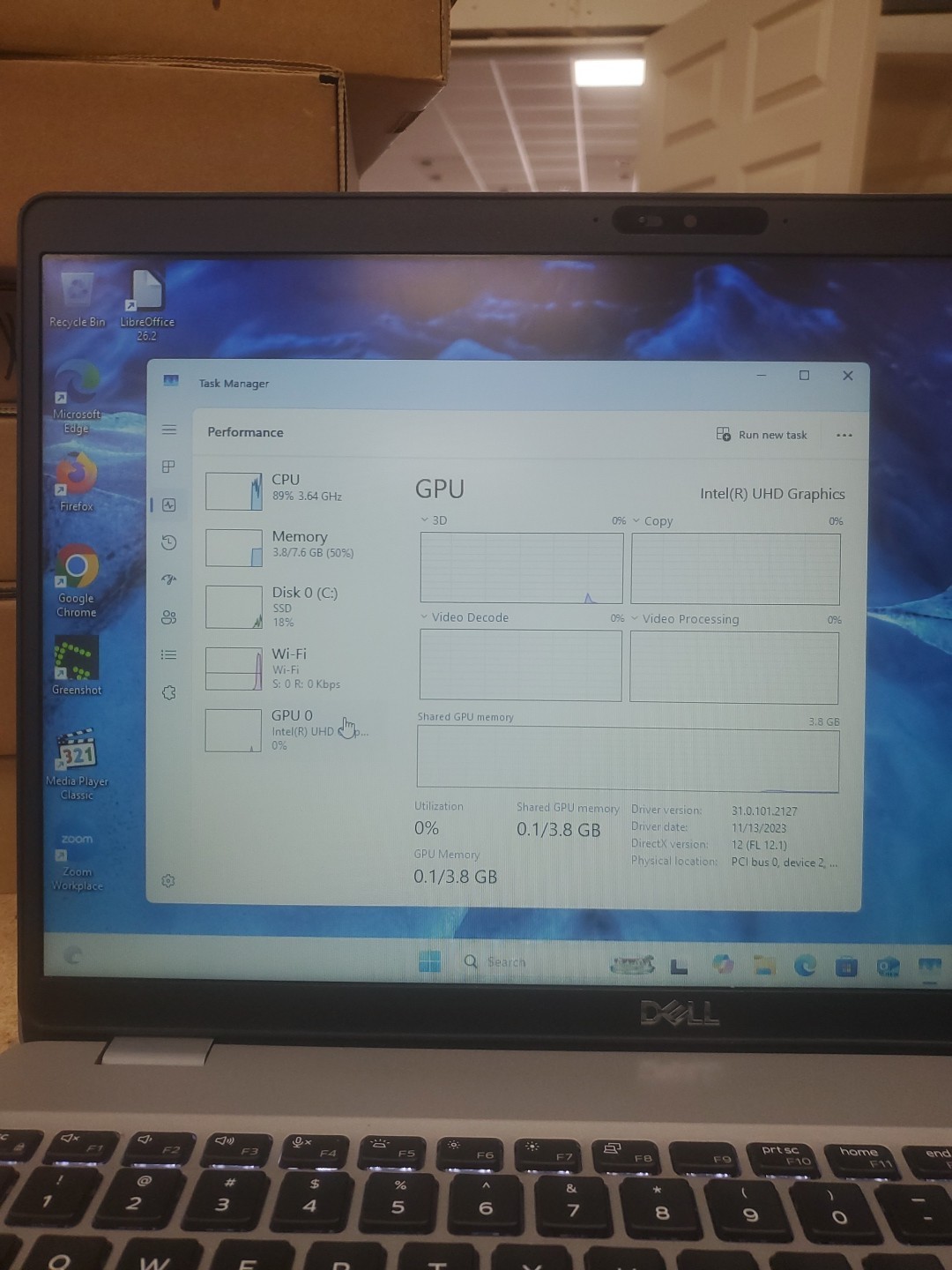 Dell Precision 3550 Laptop – i5-10310U 8GB 256GB SSD 15.6″ 051426-4