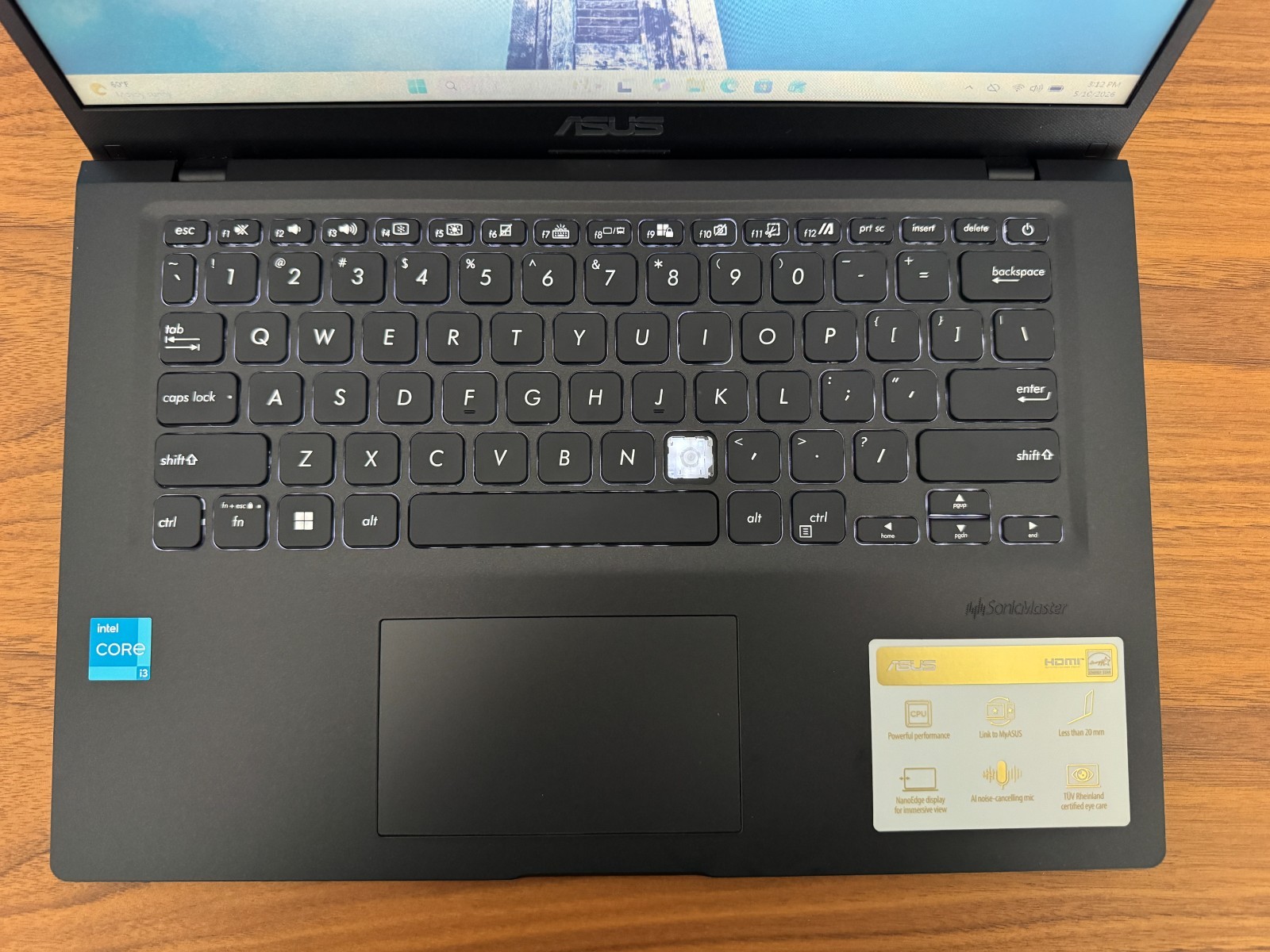 Asus Vivobook 14″ HD Laptop Intel Core i3-1115G4 8GB 256GB SSD W11H