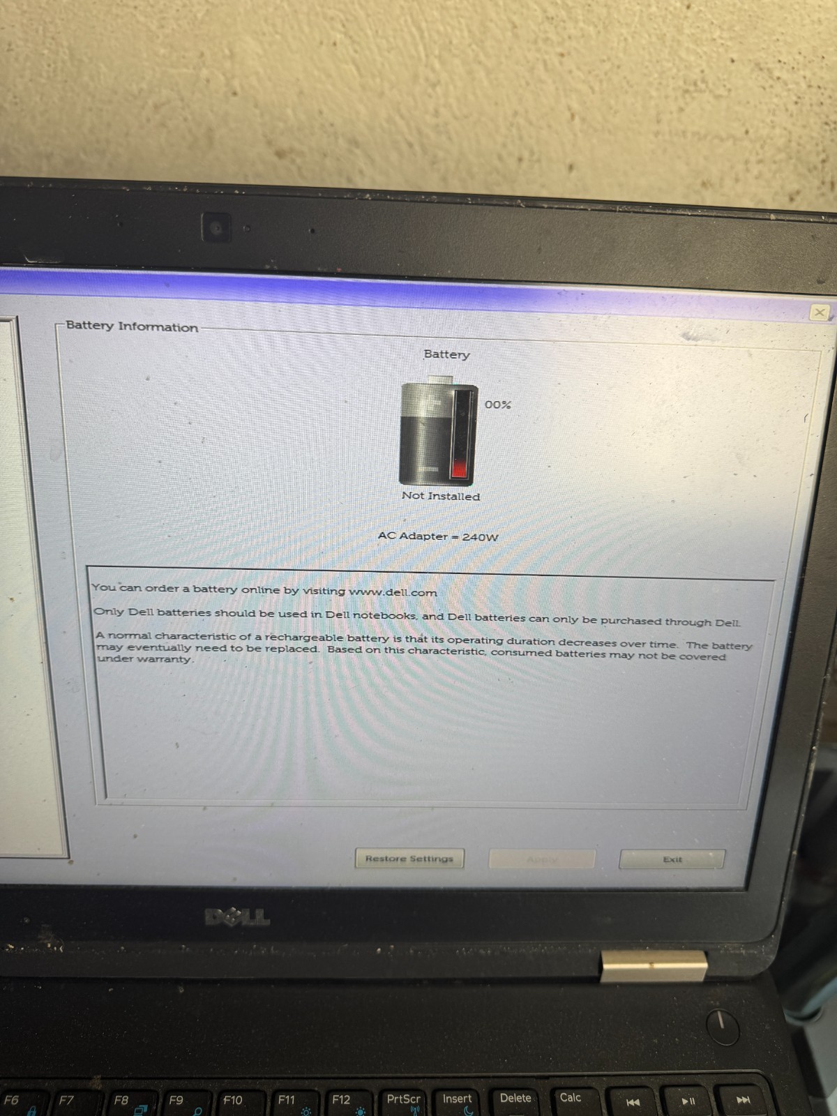 Dell Latitude E5570 Core i5-6440HQ Laptop for Parts/Repair #5625