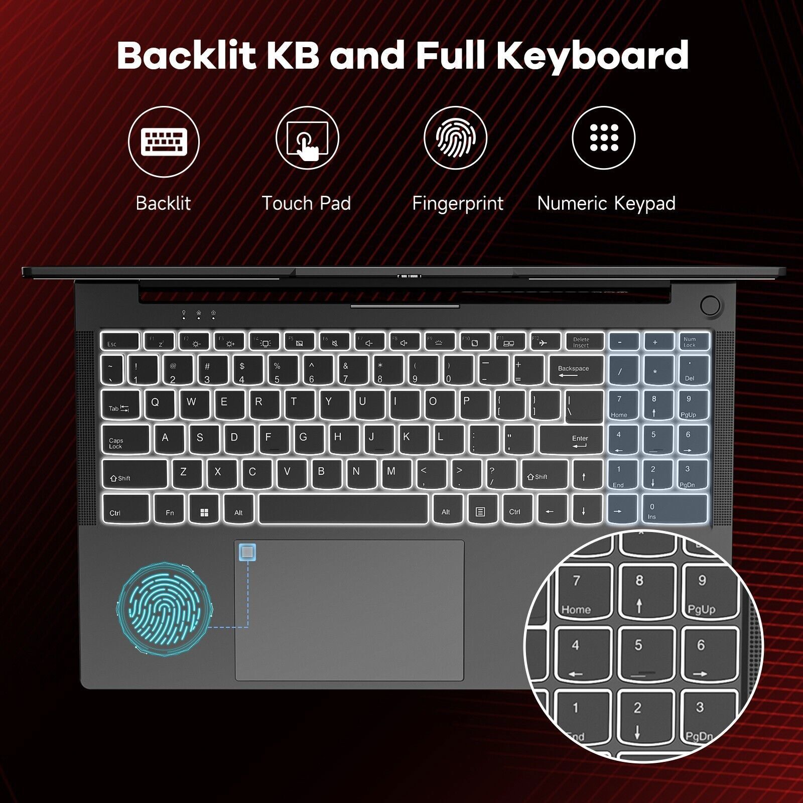 15.6 Business-gaming-Laptop, 6-Cores AMD Ryzen 5 6600H, 32GB DDR5 1TB SSD WiFi 5