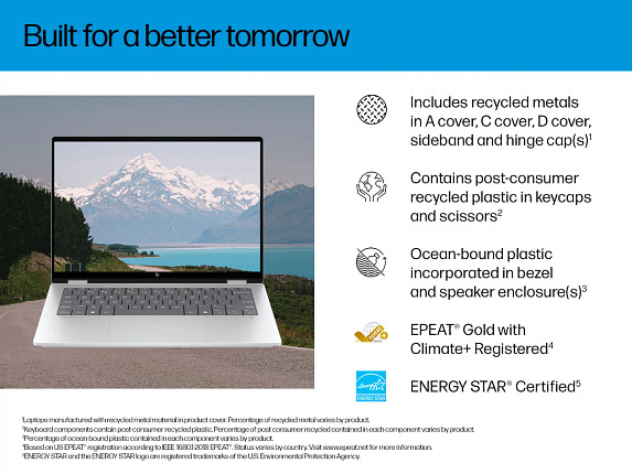 HP OmniBook 7 Laptop Computer 13.3″ 2K AMD Ryzen AI 7 16 GB memory;1 TB SSD