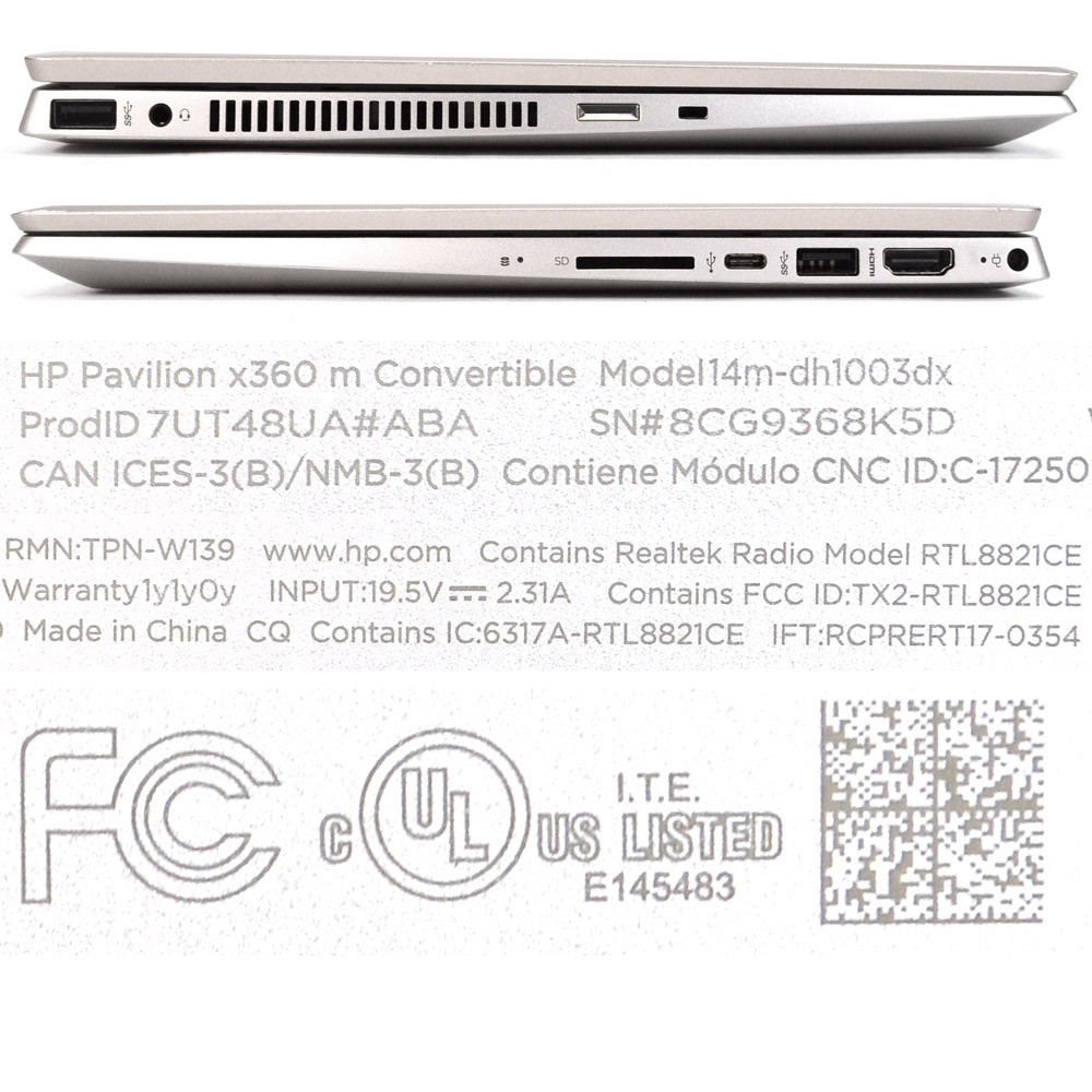 HP Pavilion x360 Convertible 14m-dh1003dx 14″ Laptop i5-10210U 1.60GHz Touch 11