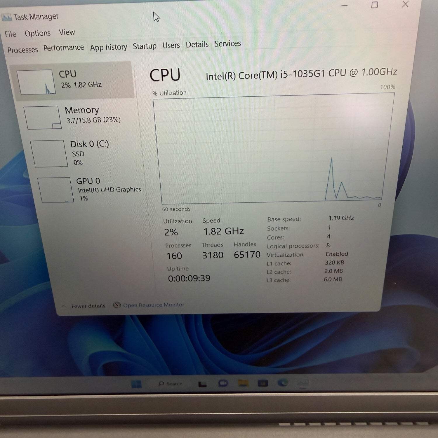 Dell Inspiron 3511 15.6″ i5-1035G1 1.2GHz 16GB RAM 500GB SSD