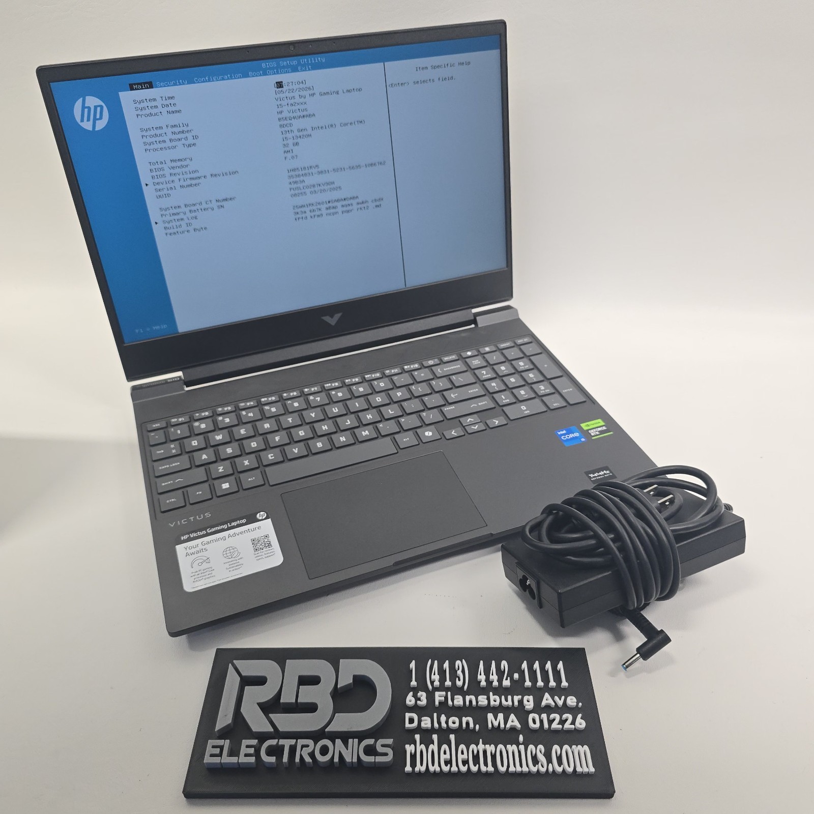 HP Victus 15-fa2089wm FHD I5-13420H 32GB 1TB RTX 4050 6GB NO OS W/AC