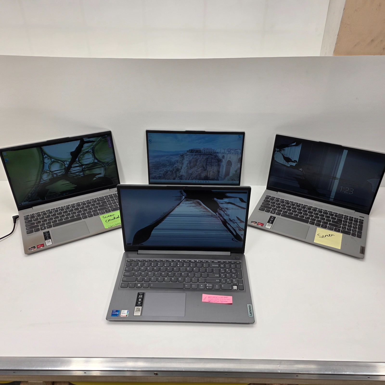 LOT OF 4 READ LENOVO IdeaPad 5 AND 3 15ARE05 15.6″ Ryzen 7 4700U 8GB 512gb SSD