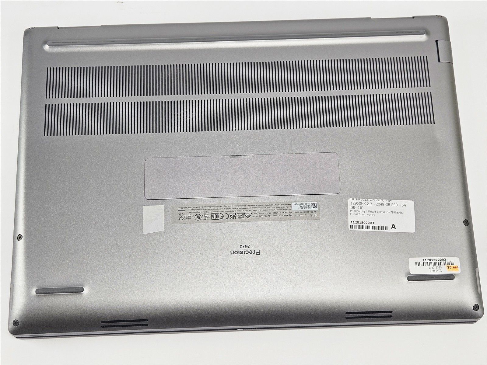 Dell Precision 7670 i9-12950HX 64GB RAM 2TB SSD NVIDIA RTX A2000 8GB