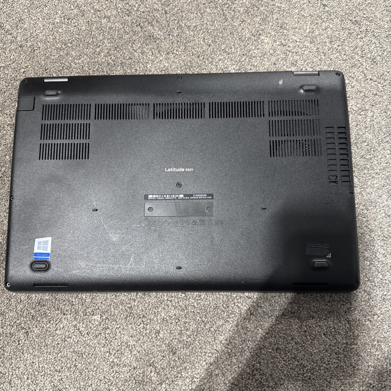 Dell Latitude 5501 15.6 i5-9400H 2.5GHz NO RAM NO HDD NO OS * BIOS LOCK*