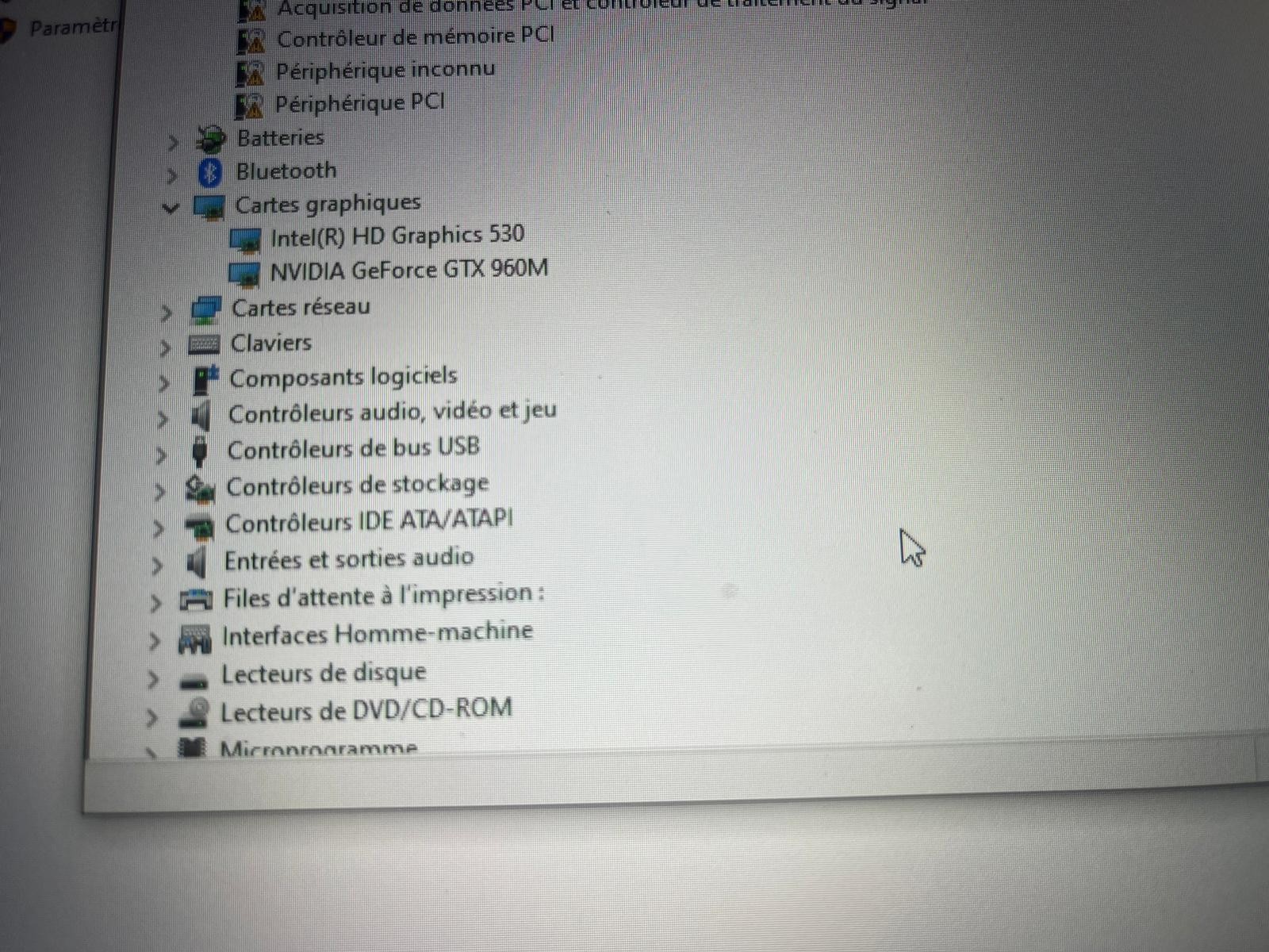 PC HP Omen 17-w257nf – i5 6300HQ 2.3GHZ – 6GB RAM – Bon état