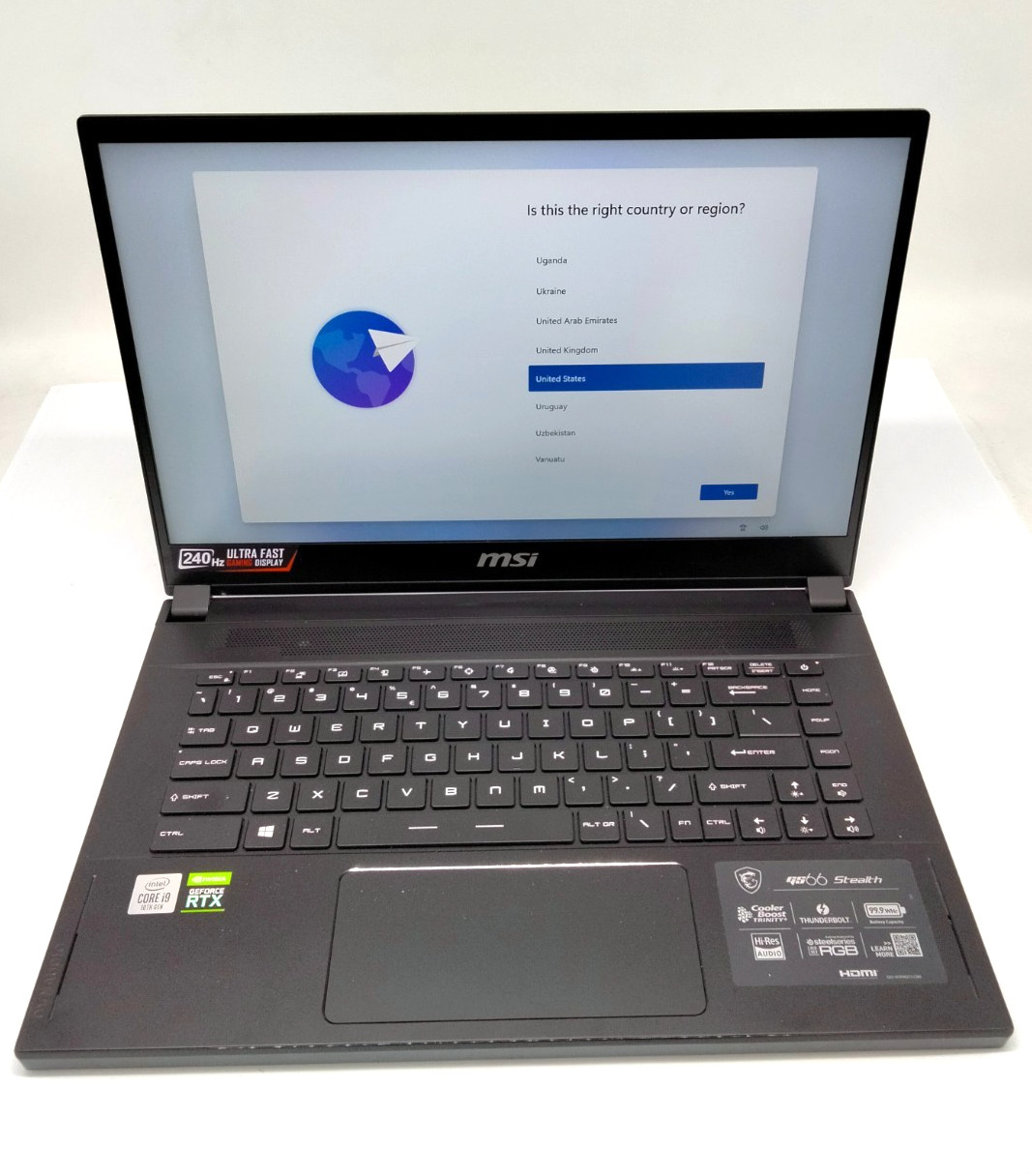 MSI GS66 Stealth 15.6″ i9-10980HK 32GB 3TB SSD RTX 2070 gaming Laptop
