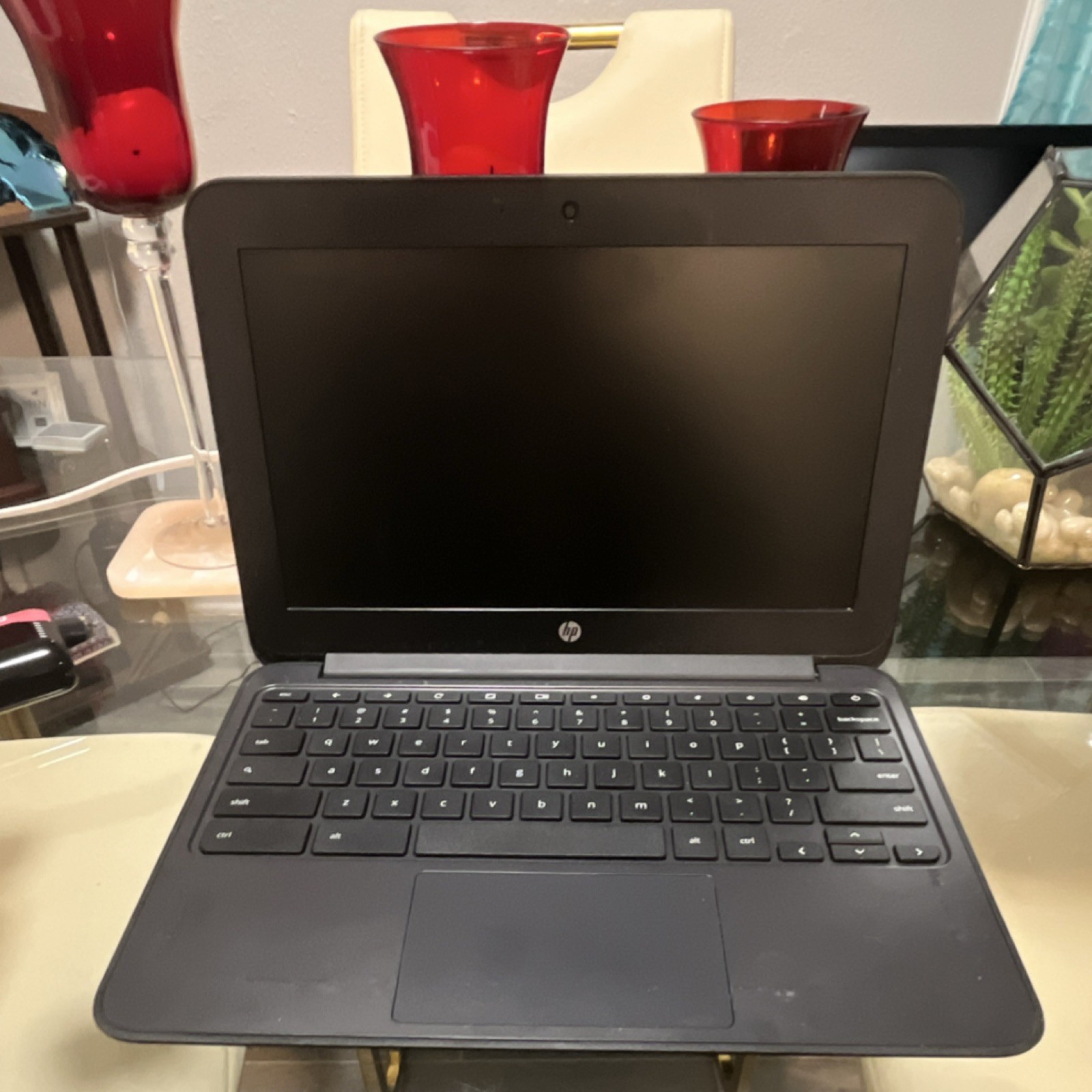 HP Chromebook Intel Celeron Chrome OS 11″ Laptop Black Webcam