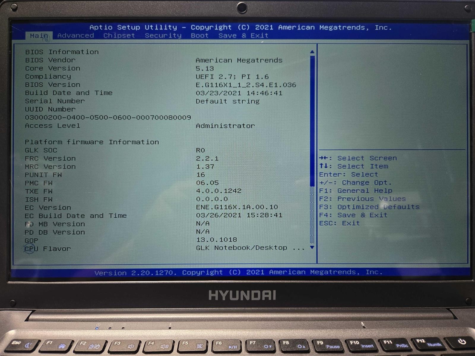 HYUNDAI HYBOOK 14.1″ CELERON N4020 @ 1.10GHz, 4GB RAM, 128GB HDD – (NEW-NO BOX)