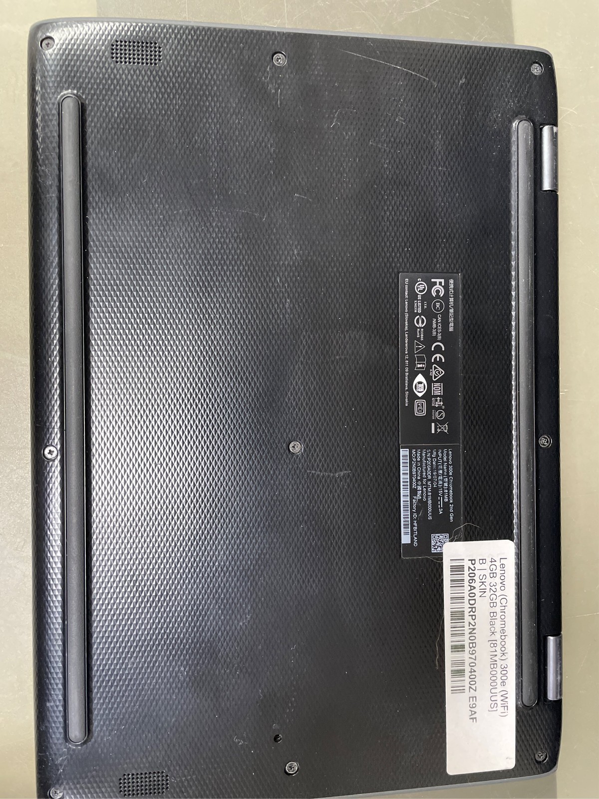 Lenovo Chromebook 300e 2-in-1 Convertible Laptop in Black AMD Processor up to 2.