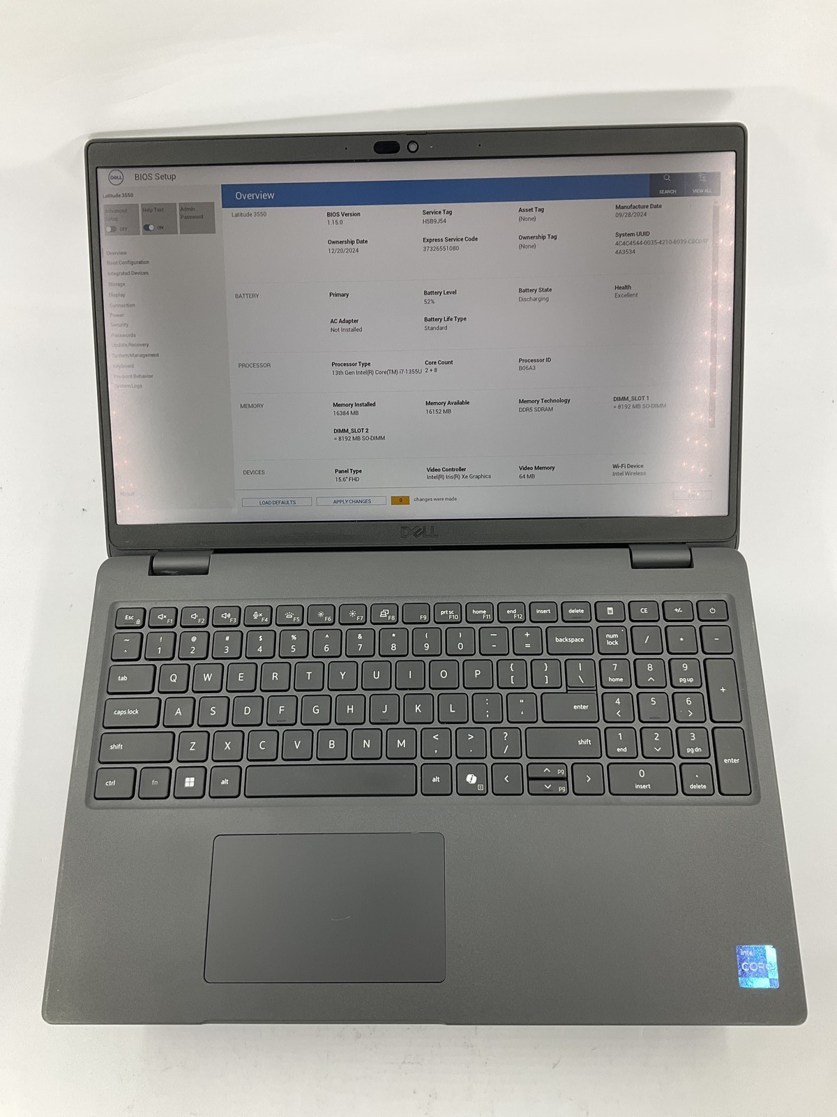 Dell Latitude 3550 15.6″ Touch Core i7-1355U 256GB 16GB B Win 11 Pro