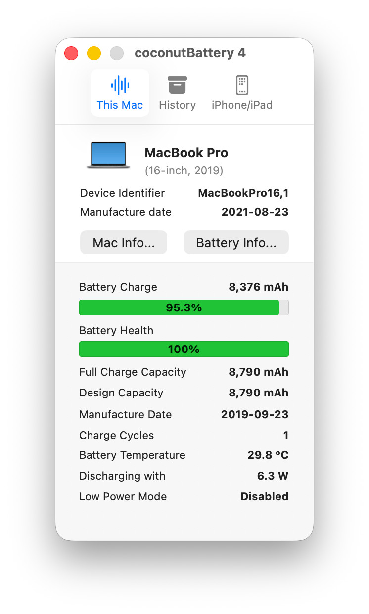 Apple MacBook Pro A2141 16″ Radeon 5500M 2.4GHz Intel Core i9-9980HK 64GB 1TB