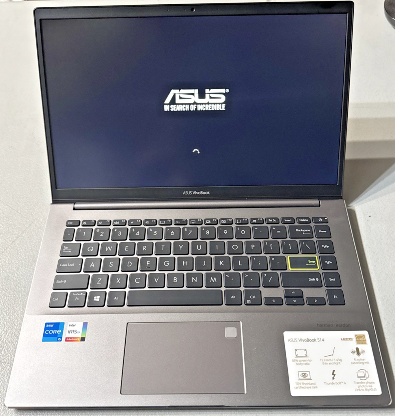 ASUS VivoBook S14 S433 Laptop 14” FHD CORE i5-1135G7 8GB RAM 512GB SSD W11 HOME