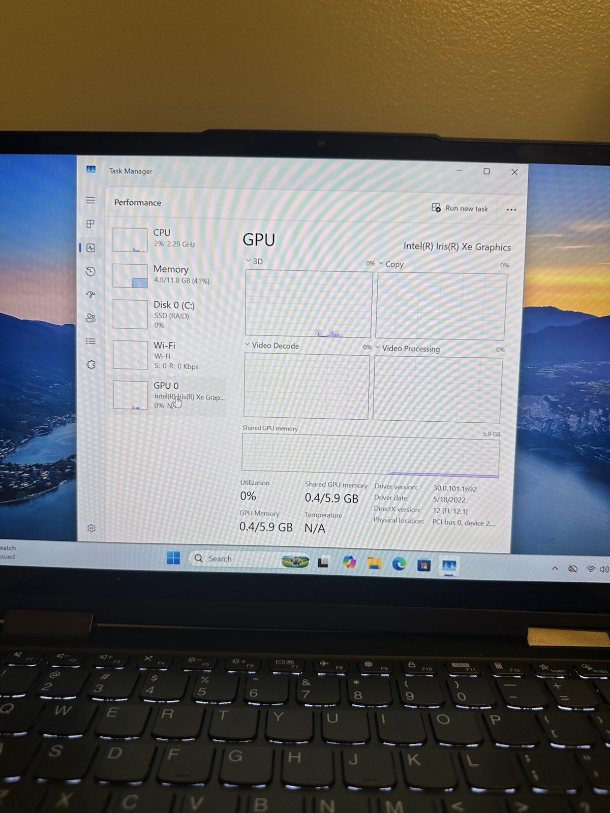 Lenovo Yoga 7 14ITL5 i5-1135G7 12GB RAM 512GB SSD 14” Touch – Hinge Issue