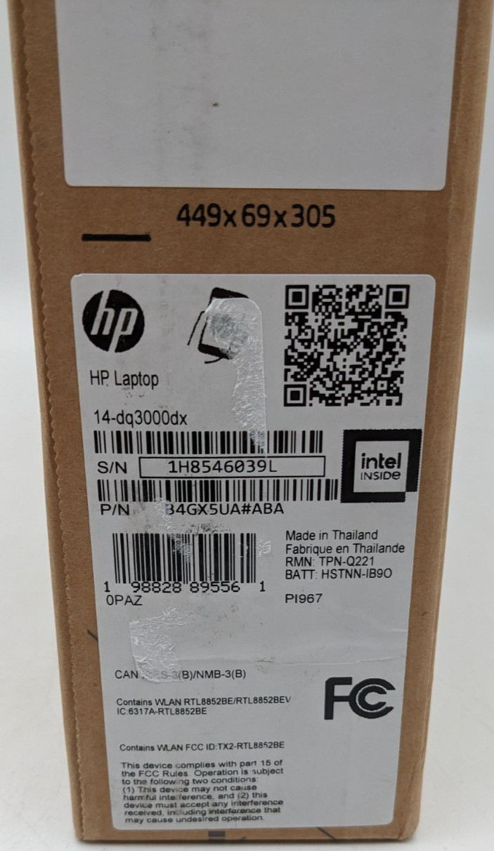 HP | 14″ Laptop | Intel Celeron N4500 | 4GB Memory | 64GB eMMC | Snowflake White