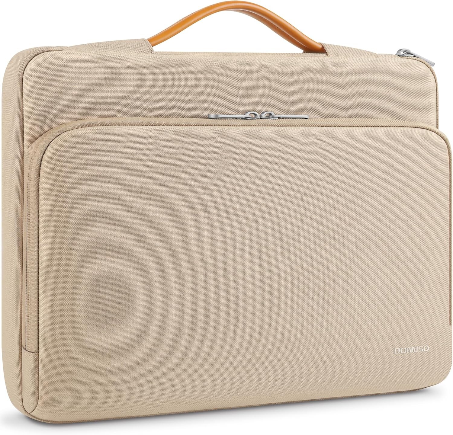 15.6 inch Laptop Case with Handle for 15 inch MacBook Air/Pro Laptop Case Beige