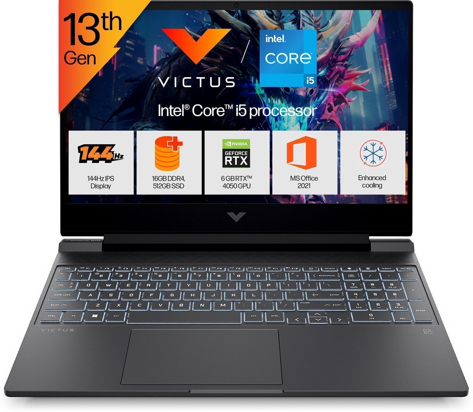 HP Victus Intel Core i5 13th Gen 13420H – (16 GB/512 GB SSD