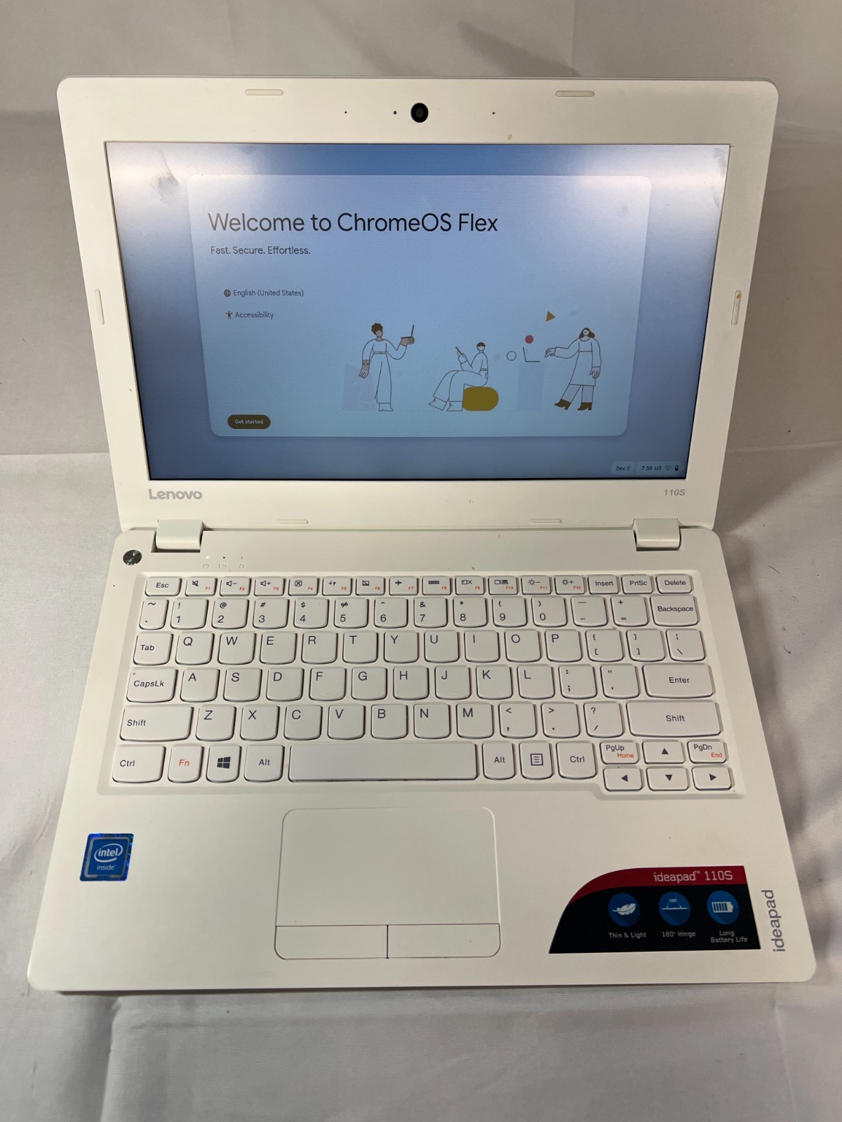 Lenovo IdeaPad 110S 11.6in Celeron N3060 1.60 GHz 2GB 32GB SSD ChromeOS Laptop