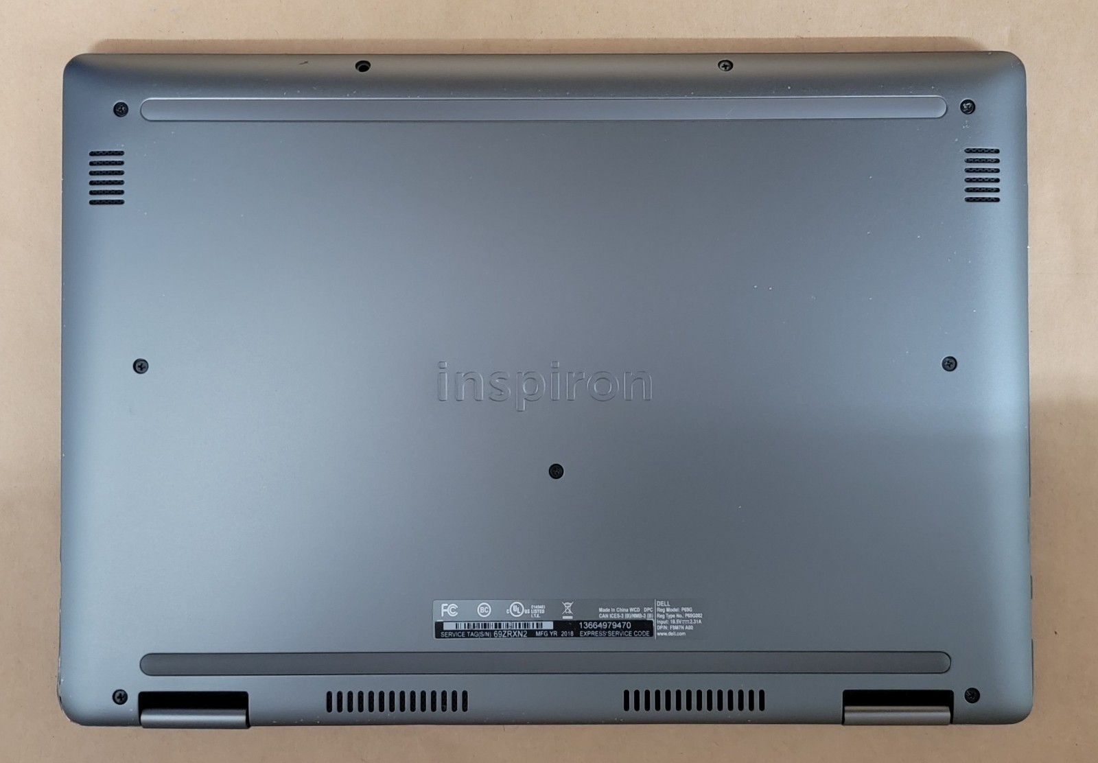 Dell Inspiron 7375 2 IN 1 Ryzen 5 2500U 2.00GHz, 16GB RAM, 256GB SSD, WIN 11 PRO