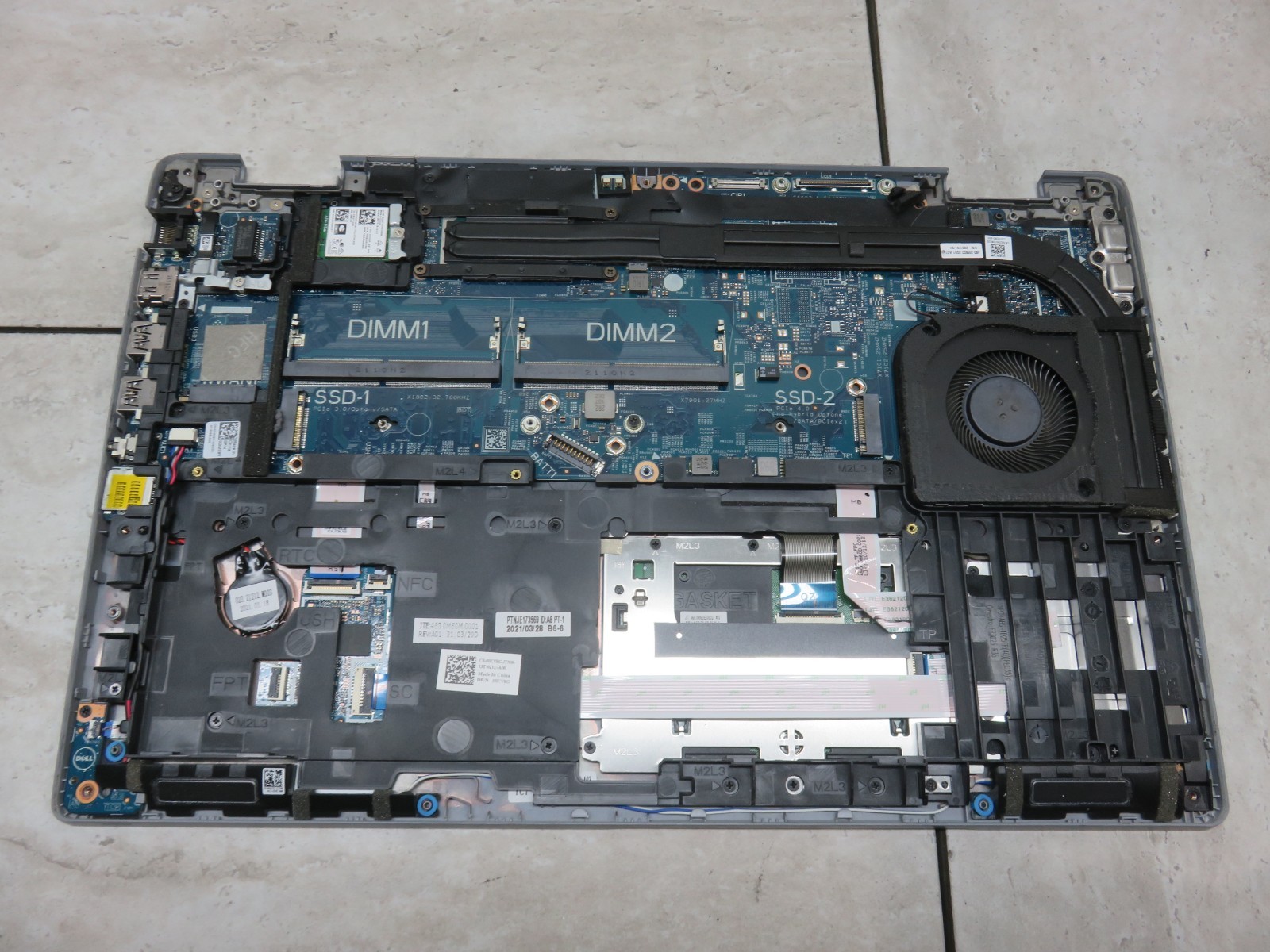 DELL LATITUDE 5520 I7- 11TH GEN I7-1185G7 @ 1.80GHZ MOTHERBOARD 7MHG4 LA-K371P