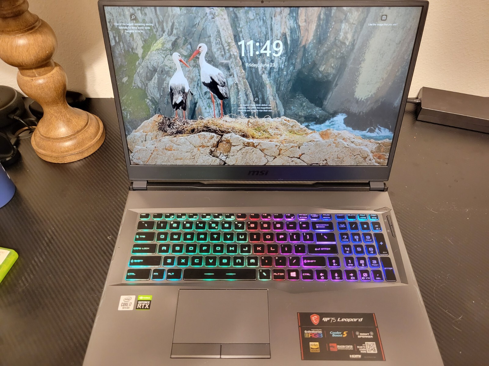 MSI GP75 Leopard Gaming Laptop. 17.3″, 144hz Screen. i7-10750H 10th Gen