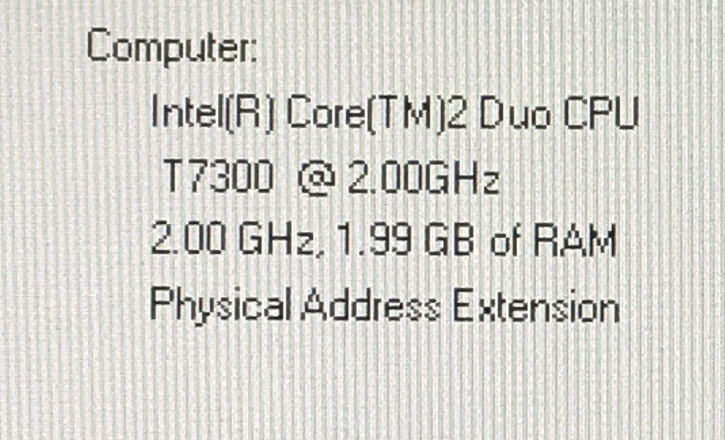 DELL LATITUDE D830 CORE 2 DUO 2GBRAM 120GBHDD SERIAL PORT Windows XP Pro *READ*