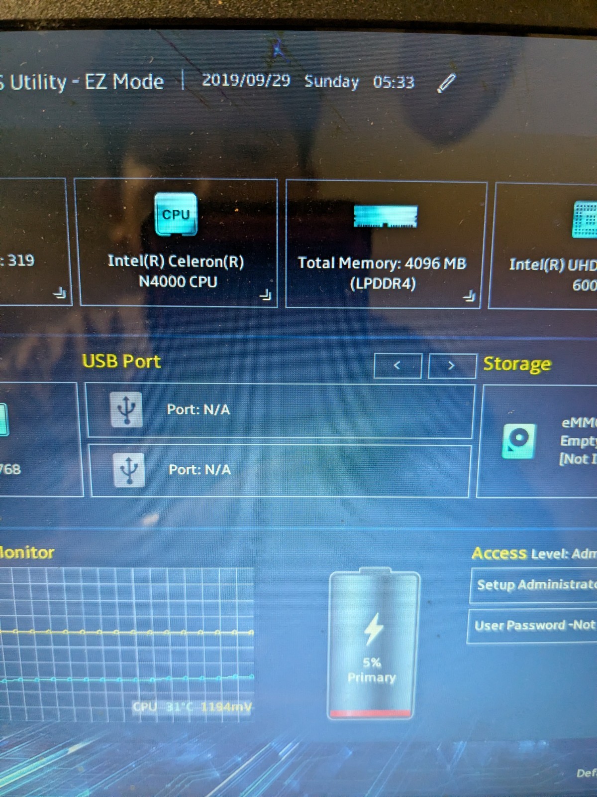 ASUS L203M 11.6″ Notebook Intel Celeron N4000 4GB RAM 32GB eMMC Blue