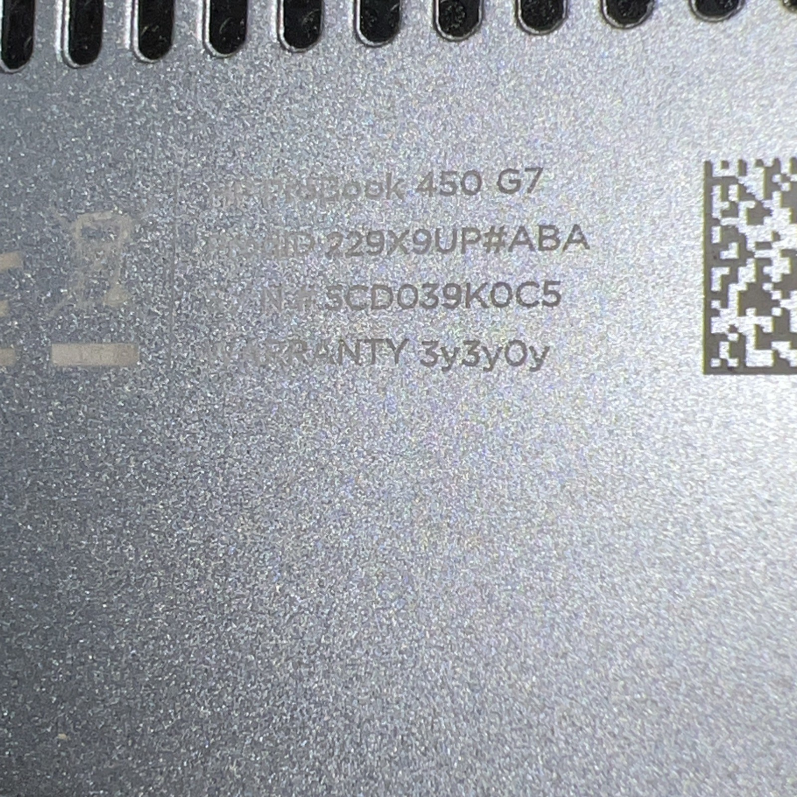 HP PROBOOK 450 G7 INTEL CORE I3-1011U 2.10GHZ 8GB RAM