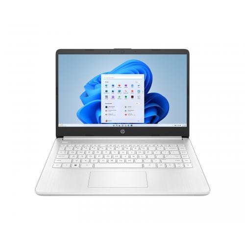 HP 14″ HD Touchscreen Laptop Intel N150 4GB RAM 128GB SSD Snowflake White Bundle