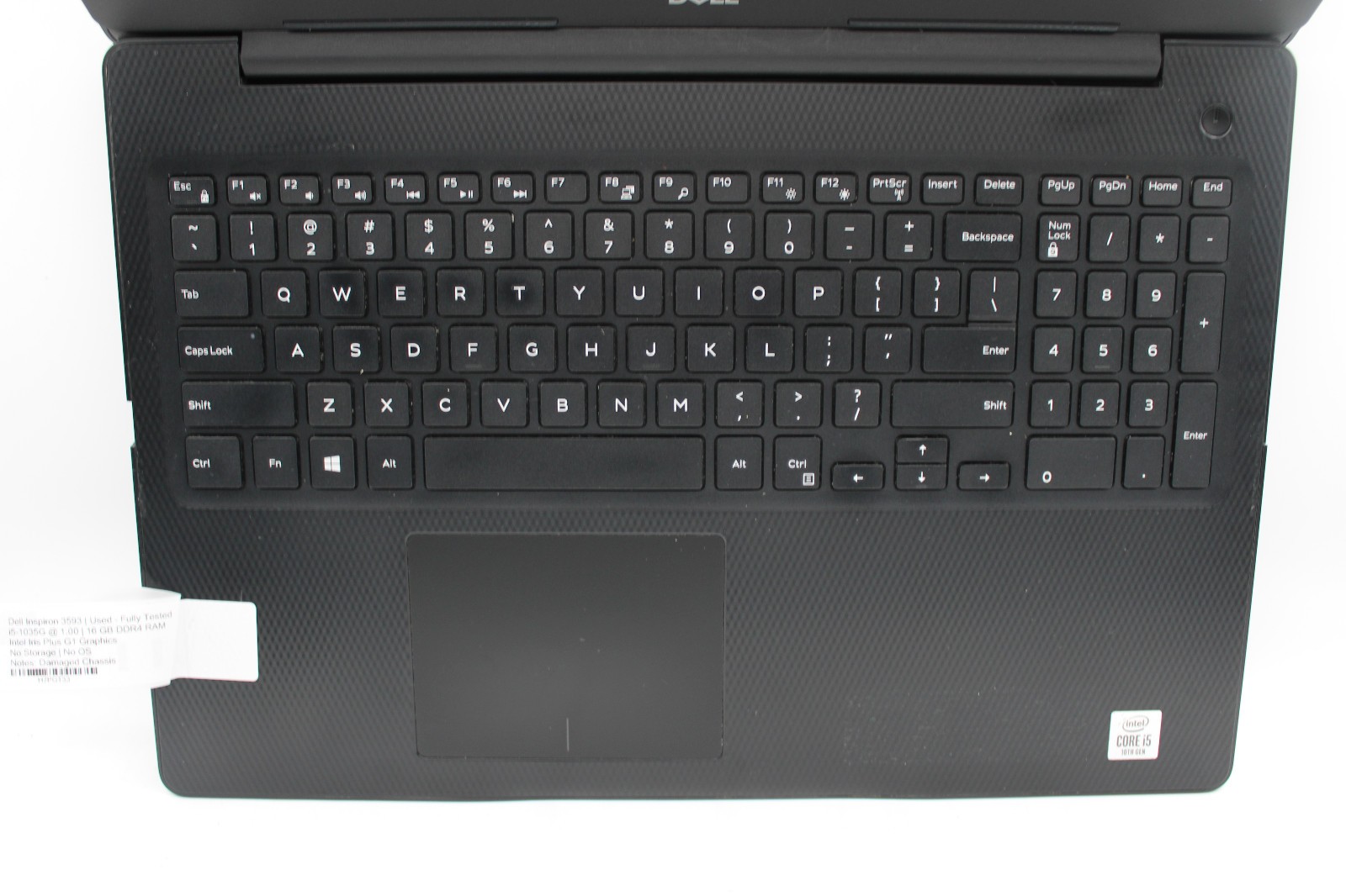 Dell Inspiron 3593 Touch i5-1035G1 16GB RAM No SSD No OS