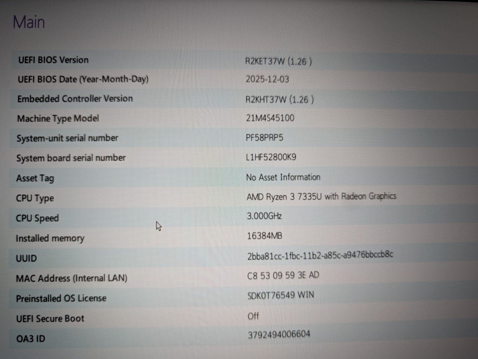Lenovo Thinkpad E14 Gen 6 w/ Ryzen 3 7335U 16GB Ram Charger Included